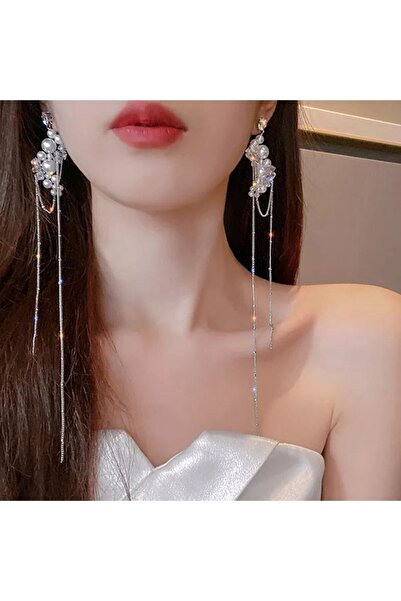 Genel Markalar Şıklığınızı Tamamlayacak İncili Kadın Küpe