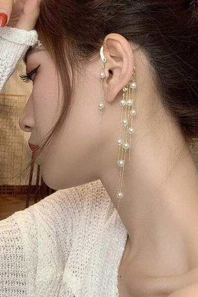 Generic Brand Stylish and Elegant Pearl Clip Earrings