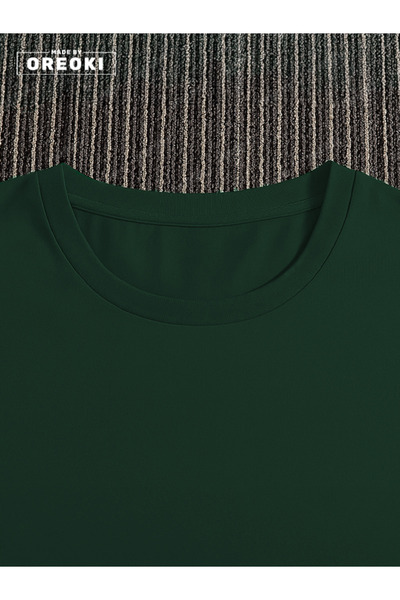 EFFRENATU Not a Lover Loser Printed Cotton Unisex Green Forest T-Shirt-Black Shorts Set