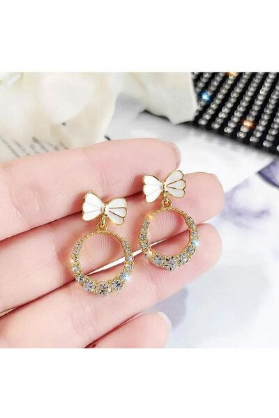 Shiklik MODA أقراط فيونيكس مرصعة بالأحجار لتكميل أناقتك