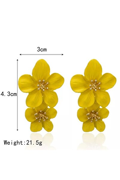 Genel Markalar Çiçek Desenli Zarif Küpe ile Tarzınızı Yansıtın