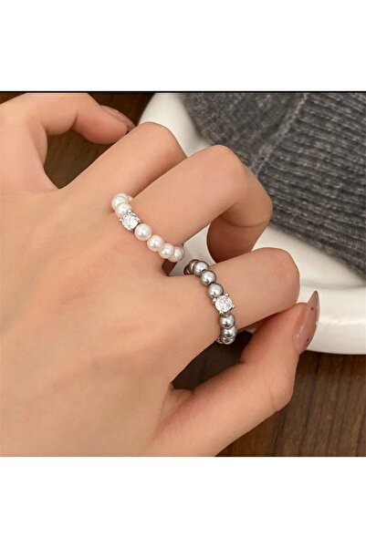 Shiklik MODA خاتمان من اللؤلؤ لتعزيز أناقتك