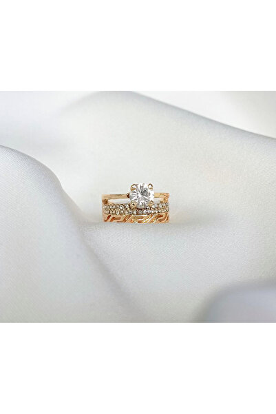 Shiklik MODA خاتم أنيق بحجر الزركون اللامع