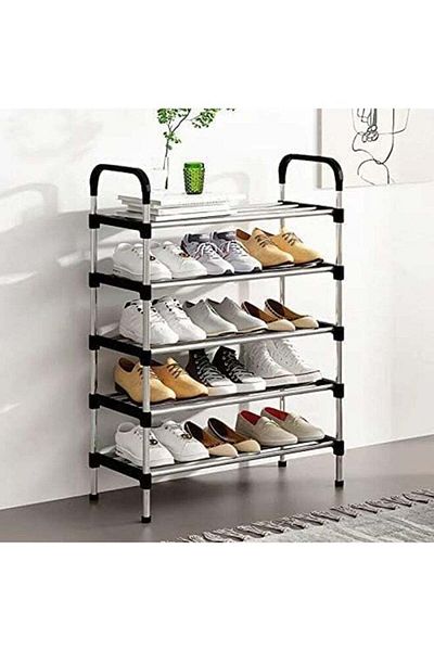 Generic 5 Tier Shoe Rack Organizer, Adjustable Shoe Shelf Storage Organizer, Shoe Storage Cabinet for Entryw