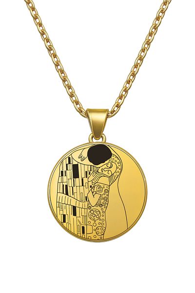 ArtinArt The Kiss - Gustav Klimt |   316L Steel Necklace