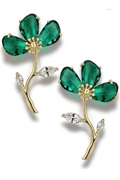 Shiklik MODA Elegant Flower Model Women's Earrings to Complete Your Elegance