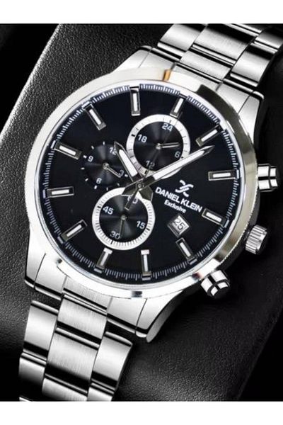 Daniel Klein Men's Watch – Original – Silver Color – Waterproof – Guaranteed – Bracelet – Gift Dkl00510.1.123