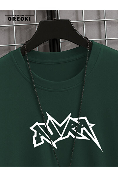 EFFRENATU Aura Printed Cotton Unisex Green Forest T-Shirt-Black Shorts Set