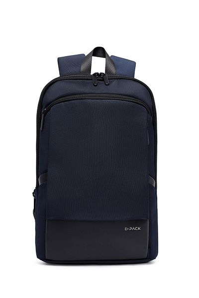 Derimod D-Pack Men's Navy Blue Backpack 25Sbd30196F