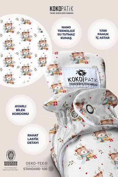 Kokopatik Floral Winter Bear Panduf