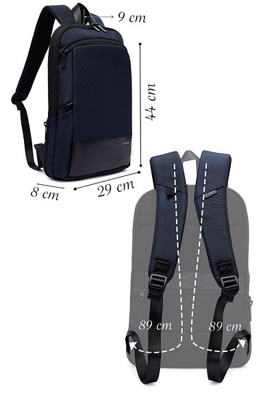 Derimod D-Pack Men's Navy Blue Backpack 25Sbd30196F