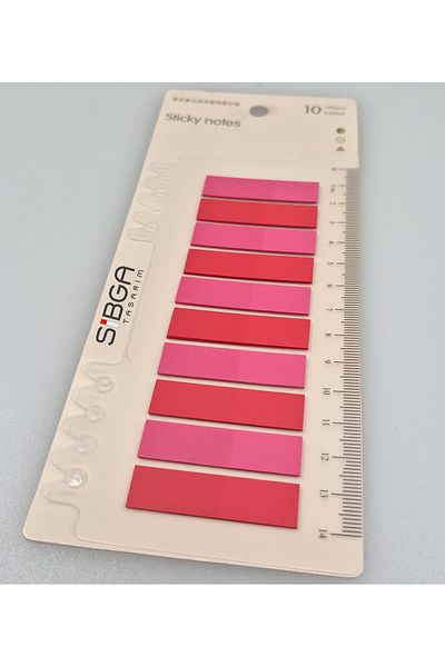 sibga tasarım Transparent Pink Red Postit Post-It Post It. Bookmark Bookmark Postit Sticker Note Paper 200 Sheets