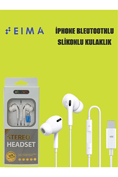 Bestech İphone Uyumlu Bluetoothlu Silikonlu Kulaklık Lightning Girişli