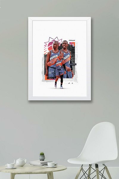 Saturn Pictură înrămată de Chris Paul - Pictură poster NBA de baschet