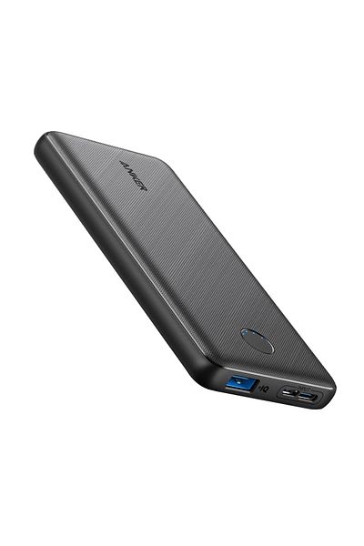 Anker 313 10000 mAh Slim Power Bank, 2 pcs, A1229 Ultra-Slim Portable Charger with PowerIQ