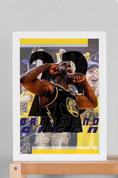 Saturn Pictură înrămată Draymond Green - Pictură poster NBA de baschet