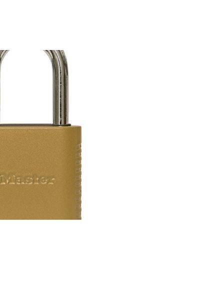 Master Lock Roller Pin Locking Mechanism Combination Pad Lock Gold 51 x 25mm