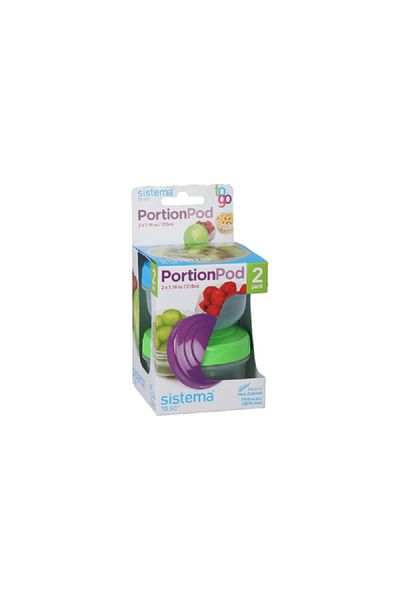 Sistema 2-Piece Portion Pod Food Storage Set Multicolour
