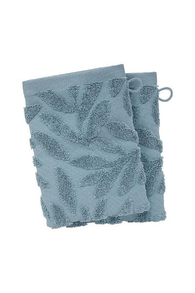 Atmosphera 2-Piece Sea view Cotton Glove Set Blue 15 x 21cm