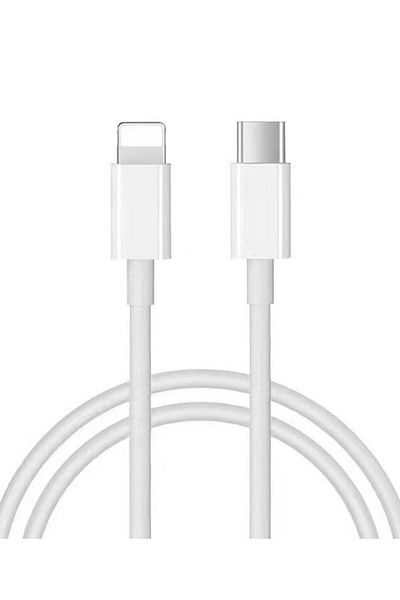unbranded Fast Charging Cable USB-C to Lightning for iPhone 1M White