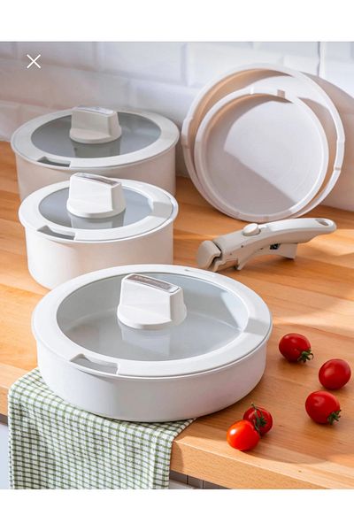 Santara Acar Uti̇mate Pro 9 Piece Tk Removable Handle Cookware Set