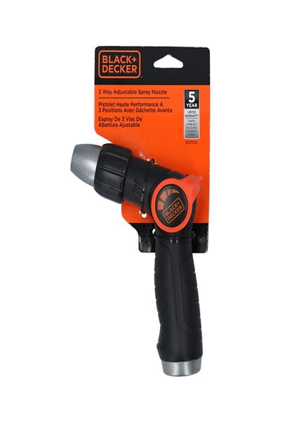 Black&Decker 3-Way Flow Control Durable Adjustable Spray