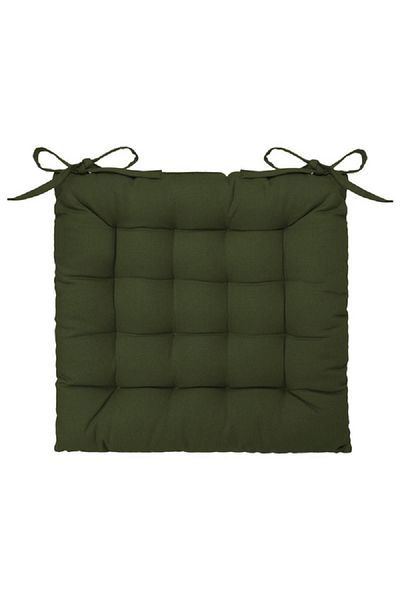 Atmosphera Chair Pad Khaki Green 38 x 38
