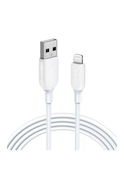 Anker Power Line III USB to Lightning Cable, White, A8813H21 Durable 3ft MFi Certified Fast