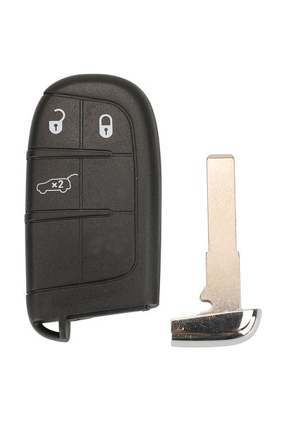 Choice 3 Buttons jingyuqin SIP22 Blade Smart Remote Car Key Shell Fob for Jeep Renegade Compass 3/4/5 Butto