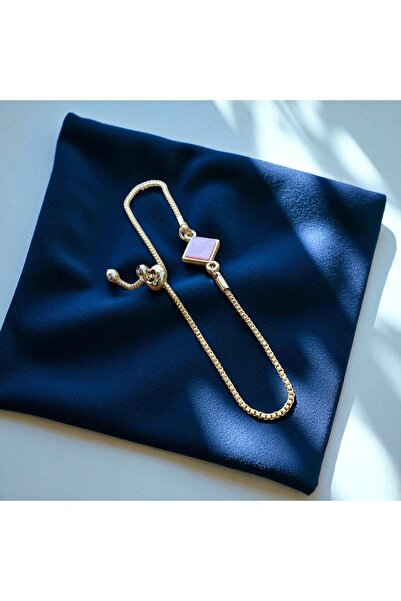 C&On Design ✨   سوار من الأحجار الكريمة رباعية الشكل باللون الأرجواني اللامع ...