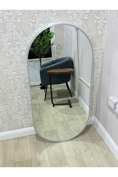 DEC5 Oval mirrors, modern design, gold and silver frame
