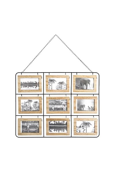 Atmosphera 18-Picture Nomad Wall Mounted Decorative Easy-Hanging Photo Frame Multicolor
