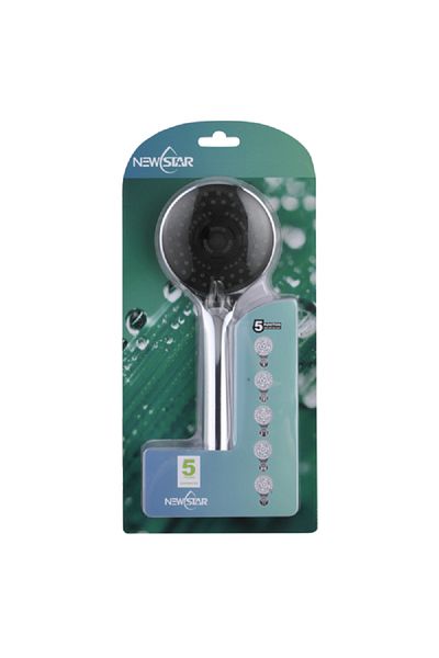 Newstar Elegant and Modern Design Round Durable Handheld Shower