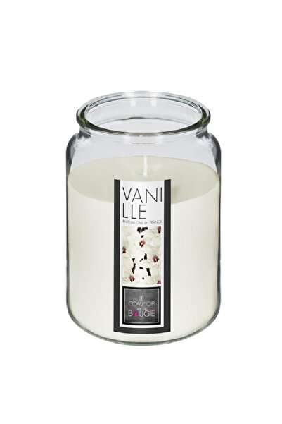 Atmosphera شمعة في وعاء زجاجي برائحة الفانيليا اللطيفة، لون أبيض، 510 غرام