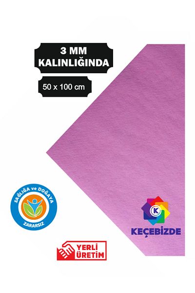 KeçeBizde Baby Pink Thick Felt 3 mm 50 X 100 cm Size