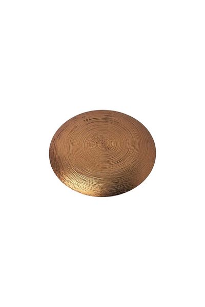 Generic Luxury glass serving dish, 100% Turkish made, honey gold color, diameter: 28 cm - to decorate your tables with a touch of elegance