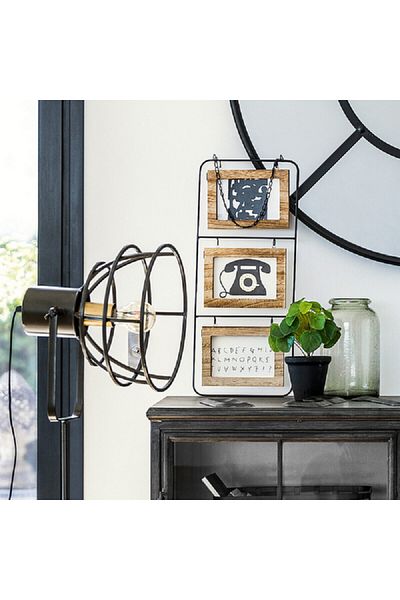 Atmosphera 6-Picture Wall Mounted Decorative Easy-Hanging Photo Frame Multicolor