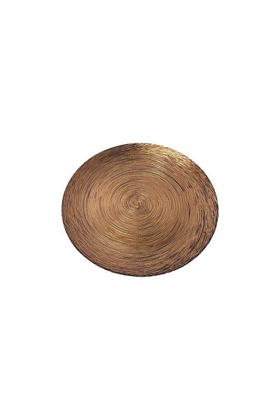 Generic Luxury glass serving dish, 100% Turkish made, honey gold color, diameter: 28 cm - to decorate your tables with a touch of elegance