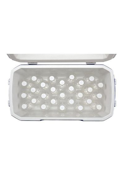 Coleman Polylite Polyurethane Rugged Ice Chest Blue and White 45 Liter