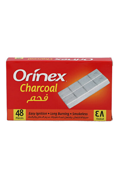 Orinex مشعل فحم فضي مكون من 48 قطعة