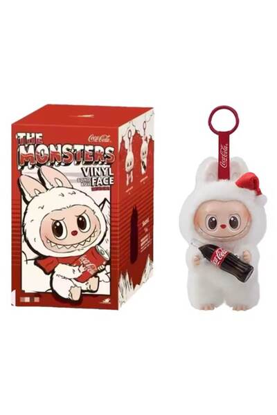 victiny Labubu cola, Labubu suc, cutie misterioasă, 15 cm, jucărie de pluș albă