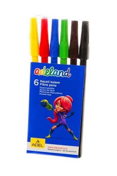 Adel 6 Colors Felt Tip Pen