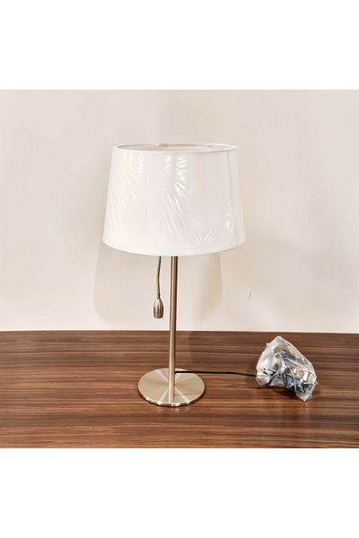 Siera Nickel Shade Round White Reading Lamp T8122