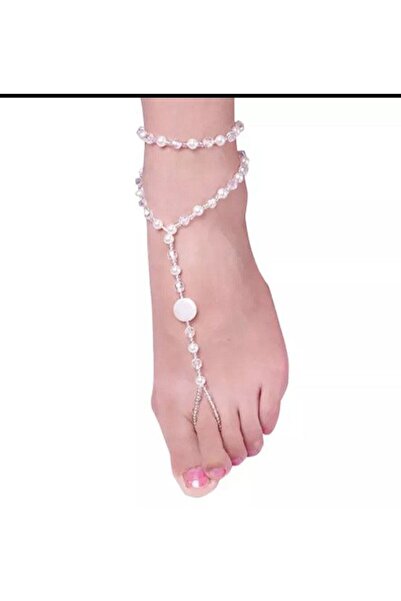 Shiklik MODA خلخال نسائي أنيق ومريح مزين باللؤلؤ