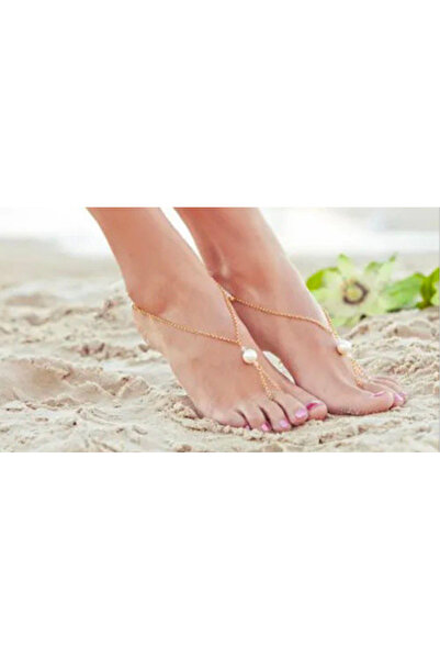 Generic Brand Double Anklet with Pearls to Enhance Your Elegance