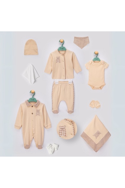 Babydonat Pitikareli 100% Cotton 10-Piece Baby Boy Hospital Discharge Set 0-3 Months