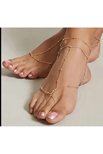 Genel Markalar Şık ve Rahat Top Zincir Halhal Seti