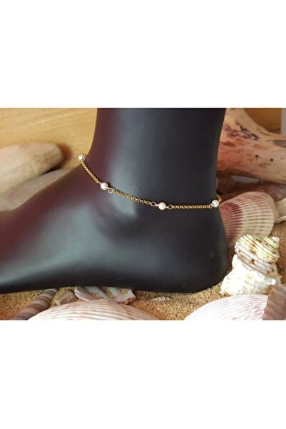 Shiklik MODA قم بتكملة أناقتك مع سلسلة الكاحل اللؤلؤية ذات اللون الذهبي الرائع