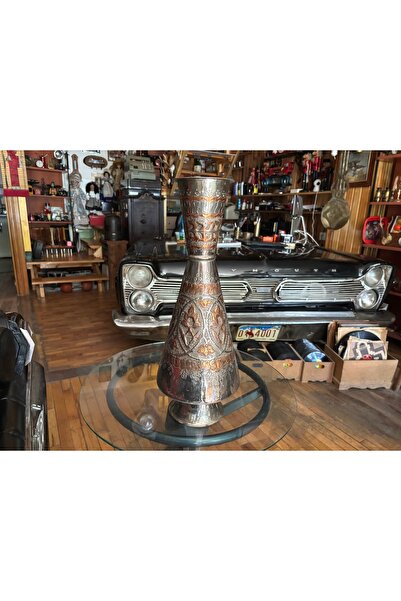 tayfuntufan antika koleksiyon Αντίκα χάλκινο βάζο ύψους 47 εκατοστών