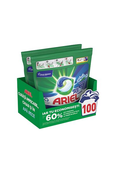 Ariel All‑in‑One Pods - Mountain Spring – Detergent Capsules 100 Washes